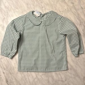Bella Bliss Thomas Shirt in Green Gingham 12m